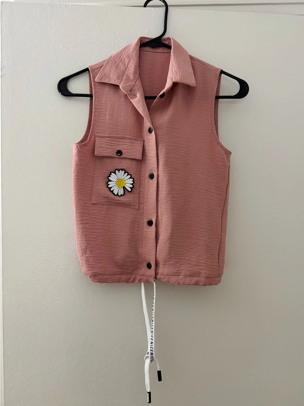 Relaxed Pink Women's Two-Piece Sleeveless Top & Jogger Set
